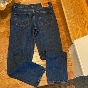 Levi's Men's Dark Blue Straight Jeans